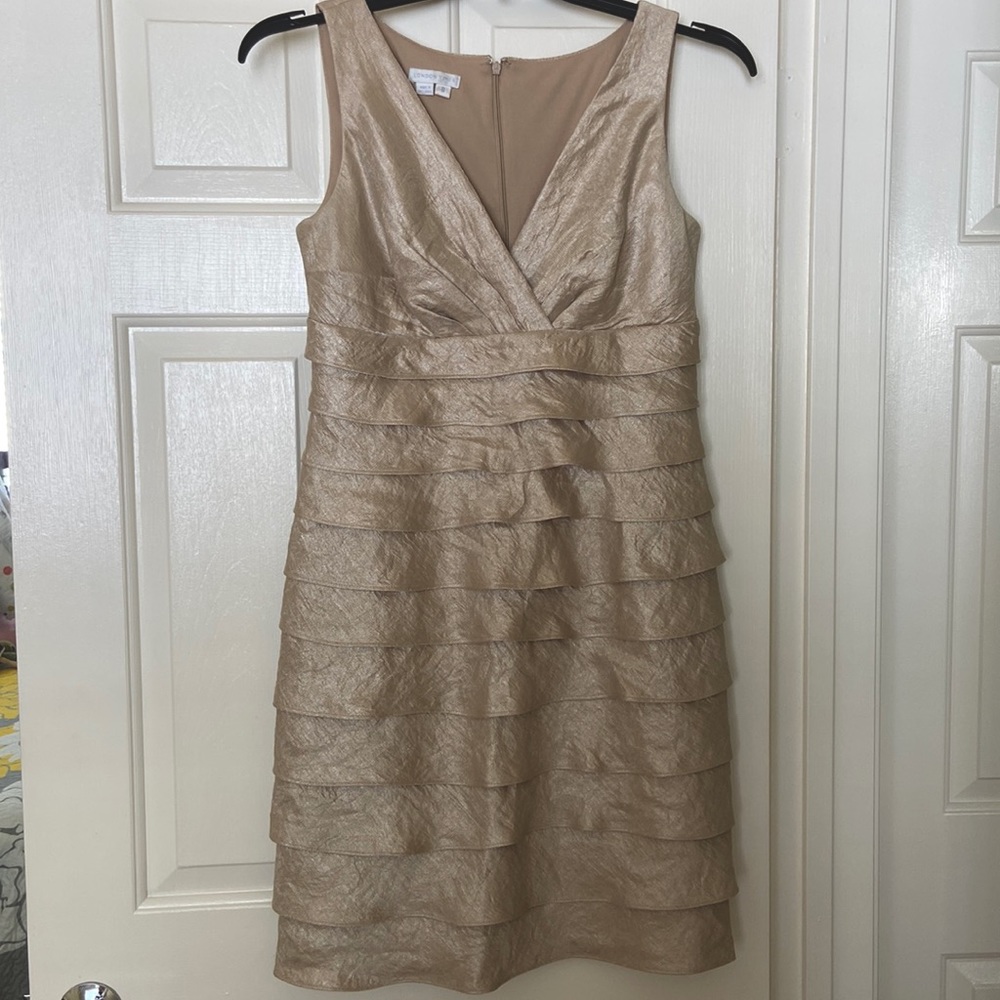Golden dress London Times size 8.